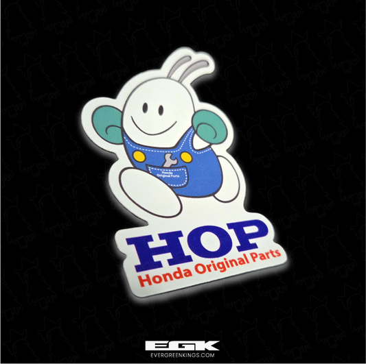 HOP Mascot Honda Original Parts Sticker - Evergreen Kings