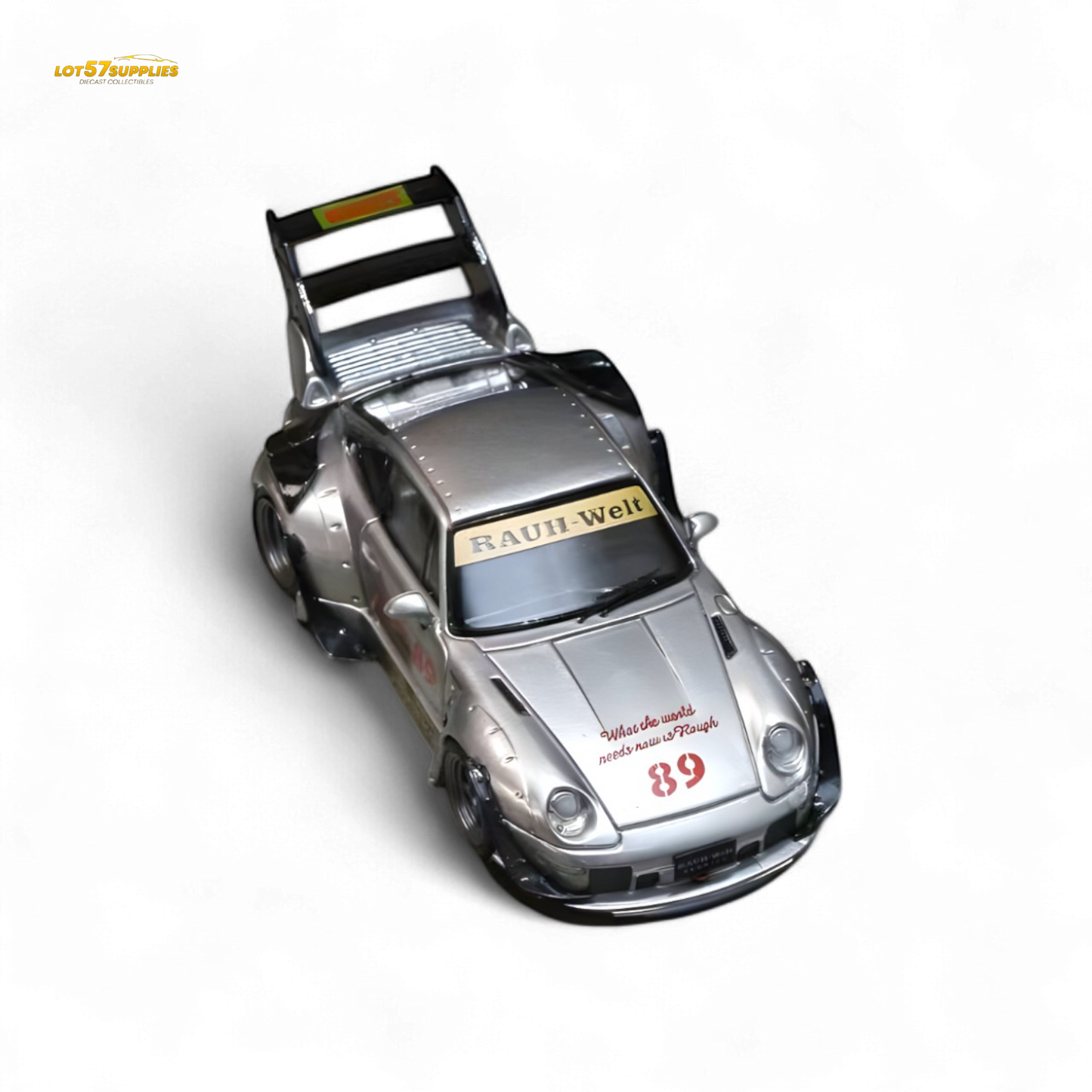 Street Weapon Porsche RWB 993 Double Exhaust Heavenly Livery Higher Tail 1:64 - Evergreen Kings