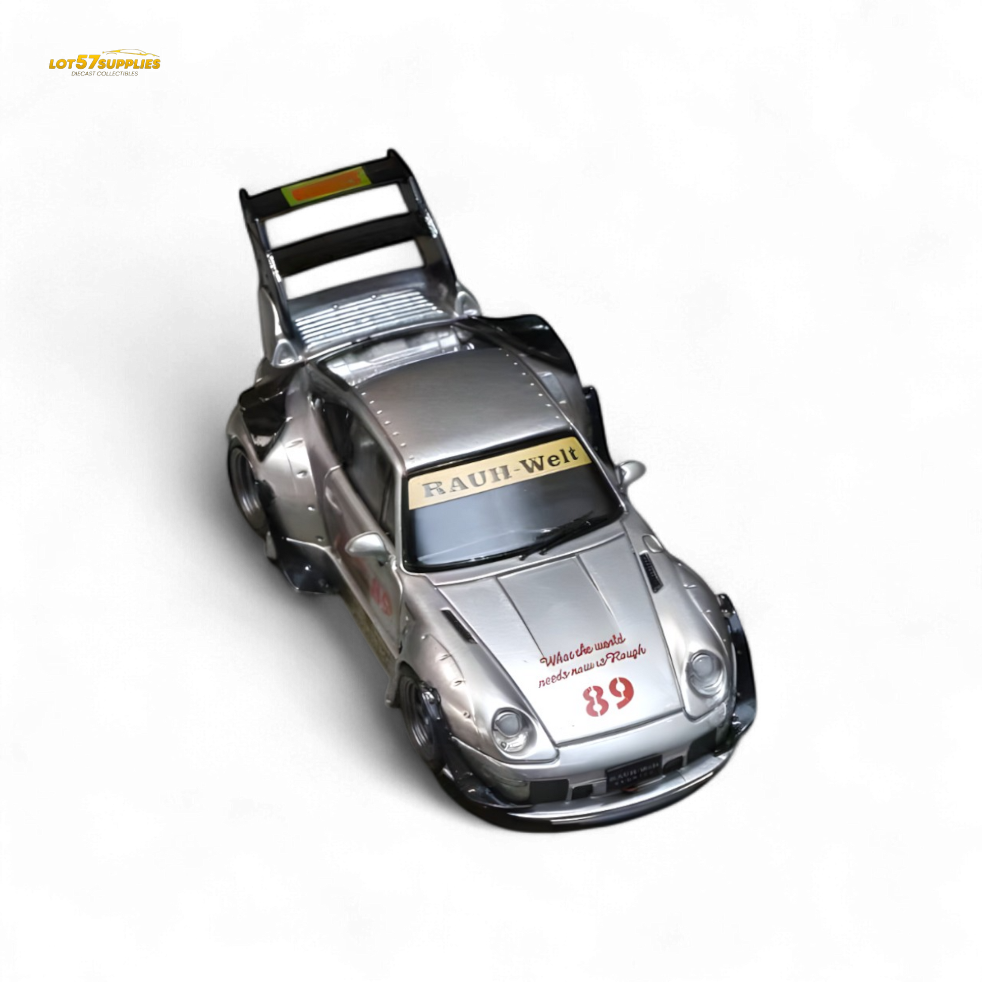 Street Weapon Porsche RWB 993 Double Exhaust Heavenly Livery Higher Tail 1:64 - Evergreen Kings