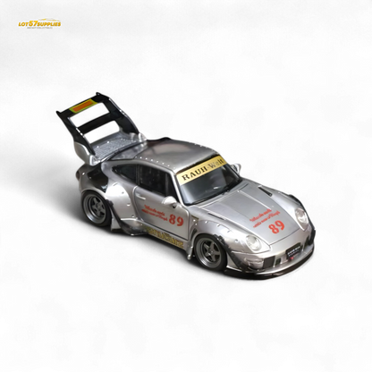 Street Weapon Porsche RWB 993 Double Exhaust Heavenly Livery Higher Tail 1:64 - Evergreen Kings
