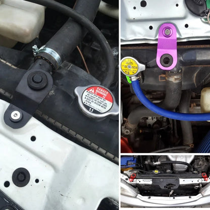 Honda Civic EK / Acura Integra DC / S2000 AP Aluminum Radiator Stay Bracket Kit