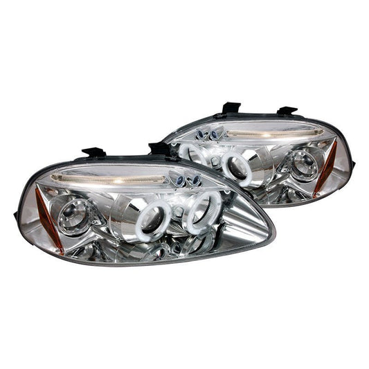 Spec-D 96-98 Honda Civic Projector Halo Headlights Chrome/Clear - Evergreen Kings