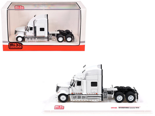 2010 International Lonestar Truck Tractor White 1/64 Diecast Model by IXO Models