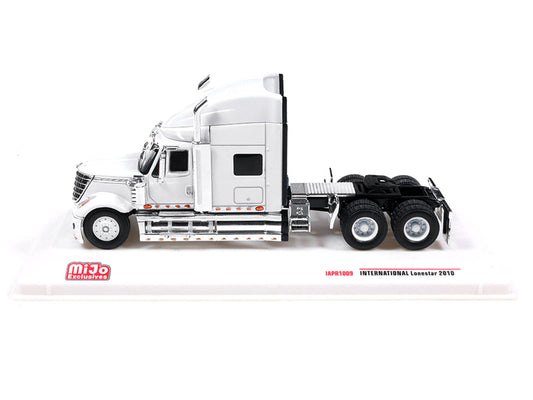 2010 International Lonestar Truck Tractor White 1/64 Diecast Model by IXO Models