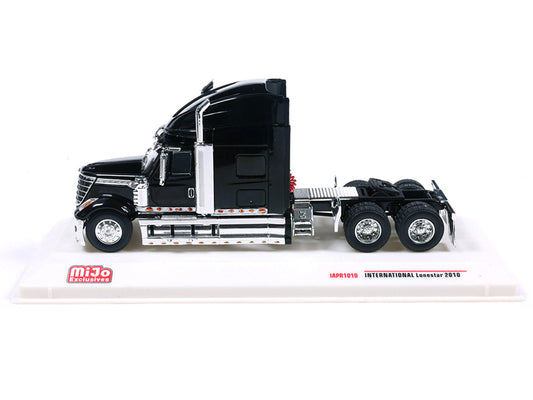 2010 International Lonestar Truck Tractor Black 1/64 Diecast Model by IXO Models