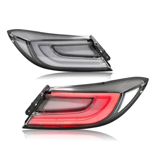 NTXGlow OEM clear style LED tail lights for 2022-2025 Subaru GR86, showing sleek, transparent lens design with LED illumination.