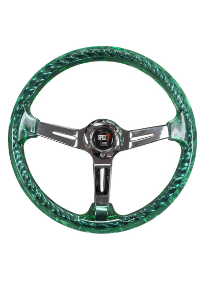 SPD Z1 Hitman V2 steering wheel by Speedzone Performance LLC in various colors, featuring a textured grip and racing-inspired design.