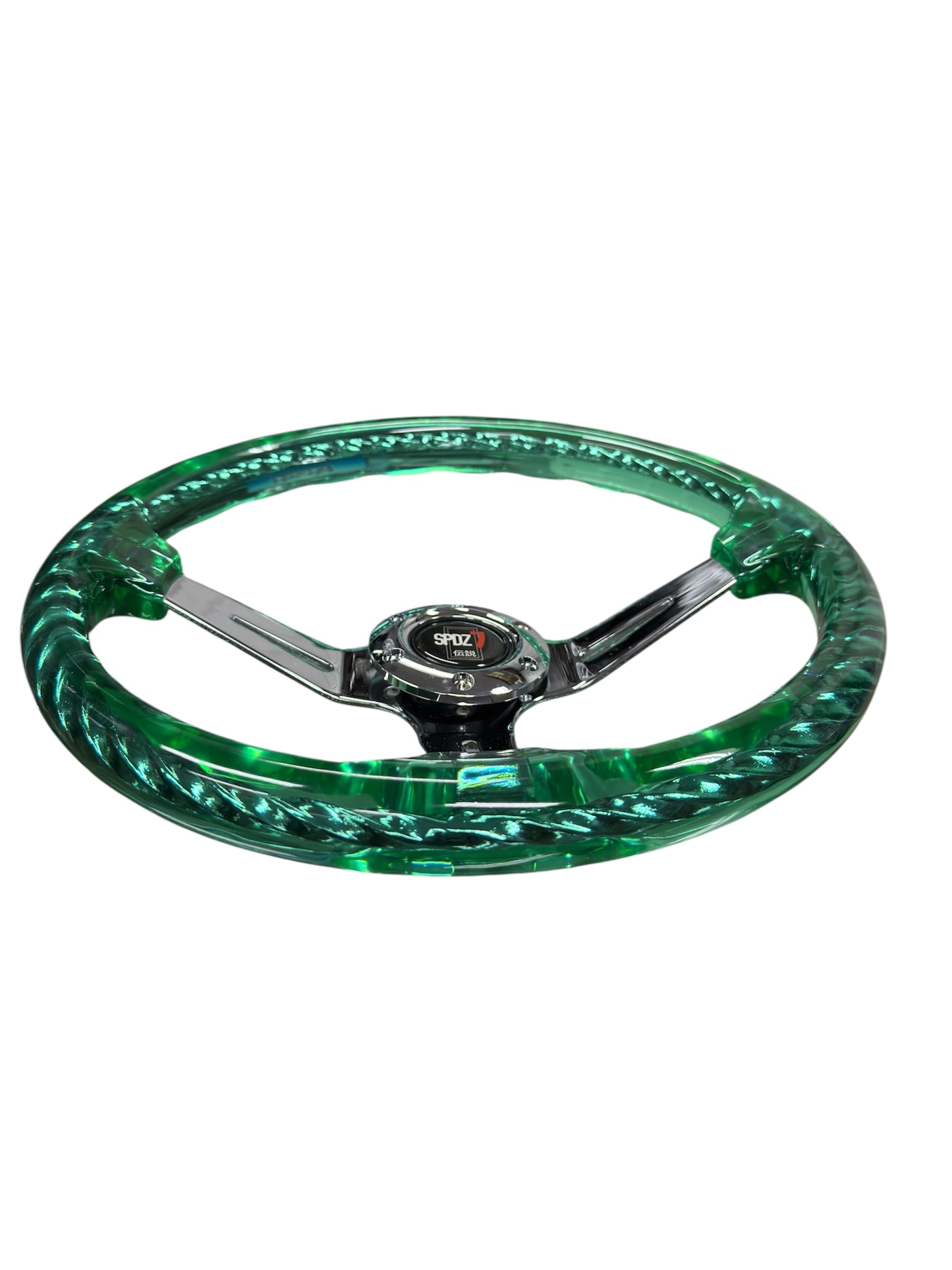 Speedzone Performance SPDZ1 Hitman V2 steering wheel in multiple colors, featuring a sporty design and textured grip.
