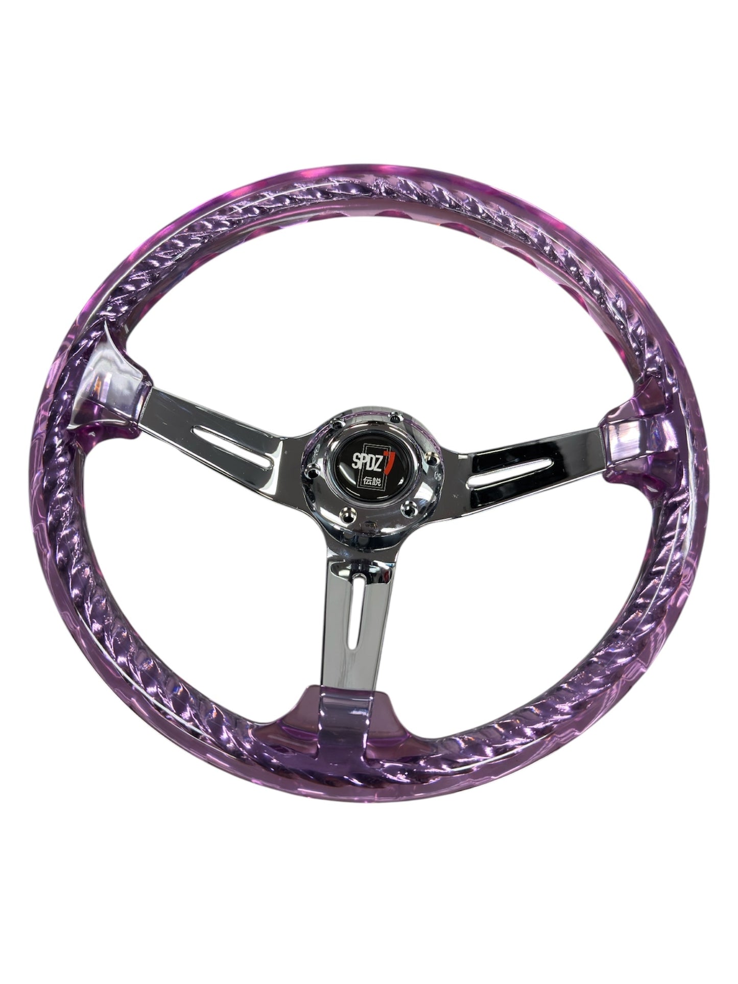 Speedzone Performance LLC SPDZ1 Hitman V2 steering wheel in multiple colors, featuring a sporty design with textured grip and racing style.
