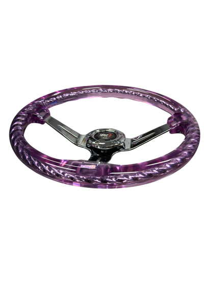 SPDZ1 Hitman V2 steering wheel by Speedzone Performance LLC in various colors, featuring a sleek design and ergonomic grip.