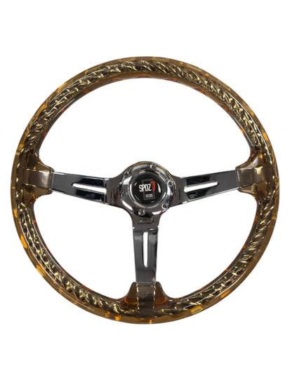 SPDZ1 Hitman V2 steering wheel by Speedzone Performance LLC in multiple color options, featuring a sleek, ergonomic design.