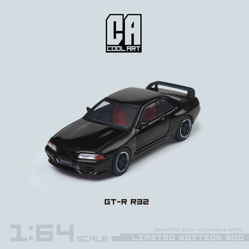 Cool ART Nissan Skyline GT-R R32 With Openable Hood 1:64 - Evergreen Kings