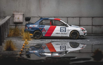 Diecast Mitsubishi Evolution 9 Ralliart Speed GT 1:64 scale model car, detailed miniature from Lot57Supplies Diecast Shop.