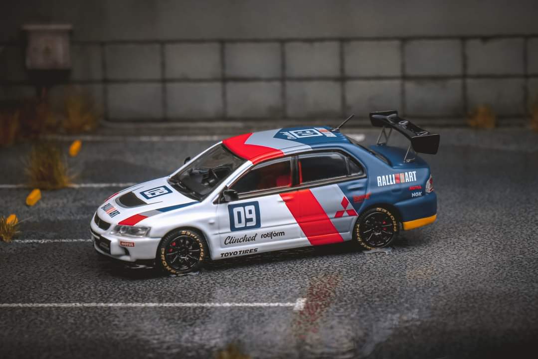 Diecast Mitsubishi Evolution 9 Ralliart Speed GT 1:64 scale model car, detailed miniature by Lot57Supplies Diecast Shop