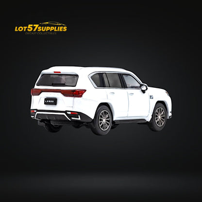 White Lexus LX600 Sport diecast model in 1:64 scale from GCD Lexus LX600 collection, detailed and realistic.