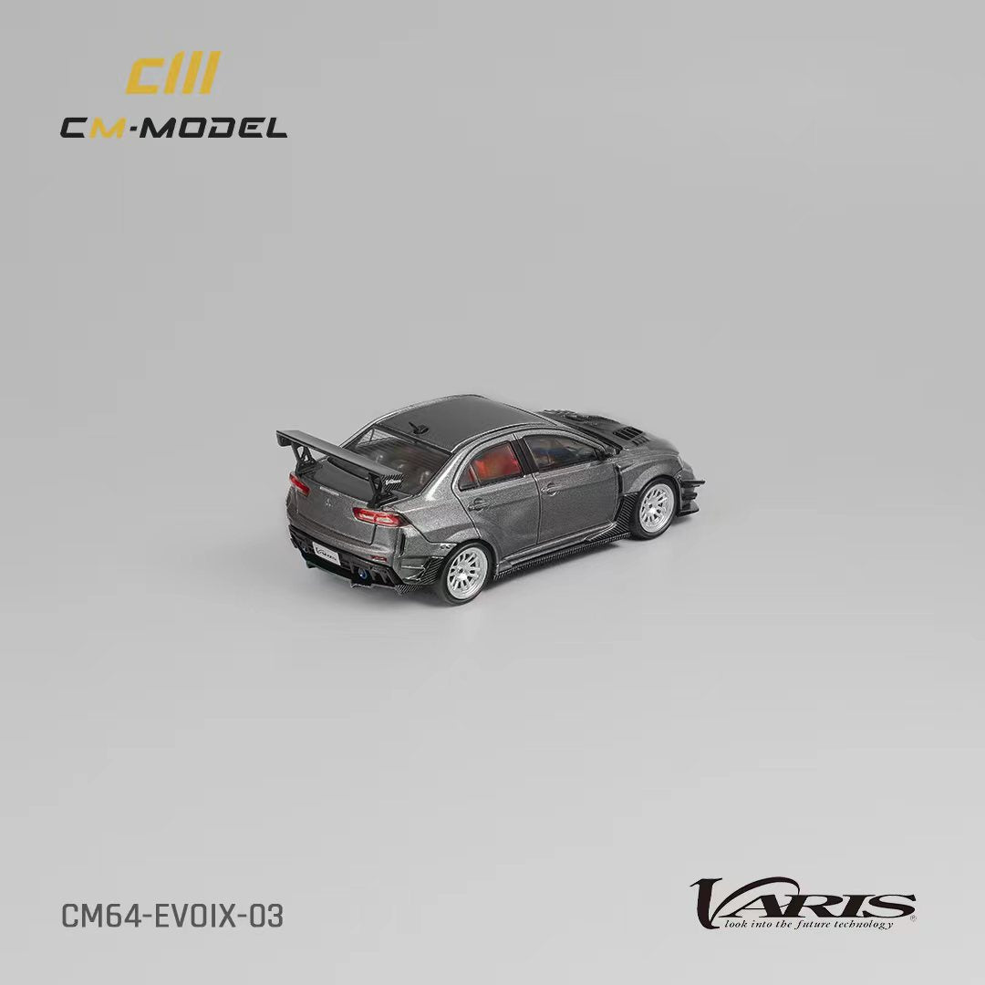 CM Model Mitsubishi Lancer Evolution X Varis Wide Body Gray 1:64 - Evergreen Kings
