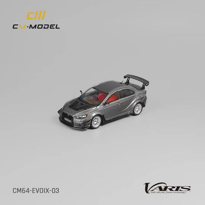 CM Model Mitsubishi Lancer Evolution X Varis Wide Body Gray 1:64 - Evergreen Kings