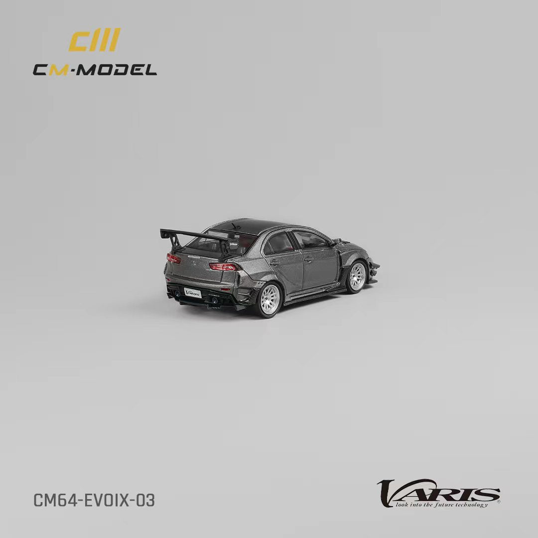 CM Model Mitsubishi Lancer Evolution X Varis Wide Body Gray 1:64 - Evergreen Kings