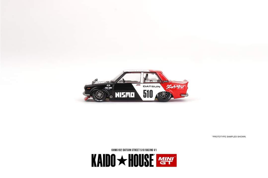 Mini GT x Kaido House Datsun 510 Sedan Racing V1 1:64 - Evergreen Kings