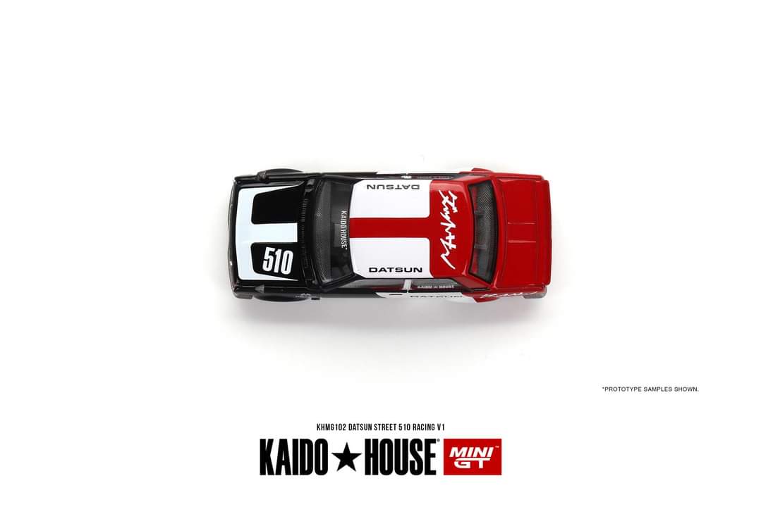 Mini GT x Kaido House Datsun 510 Sedan Racing V1 1:64 - Evergreen Kings