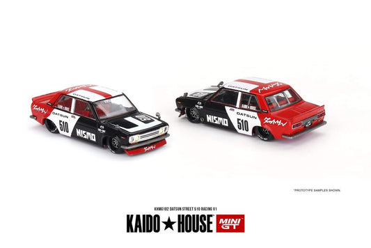 Mini GT x Kaido House Datsun 510 Sedan Racing V1 1:64 - Evergreen Kings