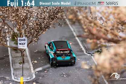 Fuji Toyota Yaris GR Auto Finesse Blue #99 1:64 - Evergreen Kings