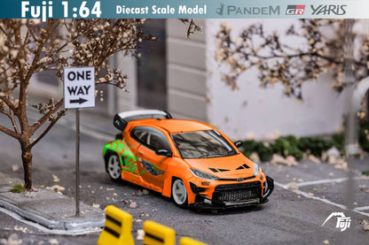 Diecast 1:64 Toyota Yaris GR in Fast & Furious livery, detailed model car by Lot57Supplies Diecast Shop.
