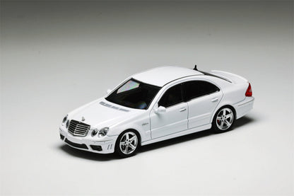 White MK Model Mercedes-Benz E63 AMG W211 diecast car, 1:64 scale, detailed replica from Lot57Supplies Diecast Shop
