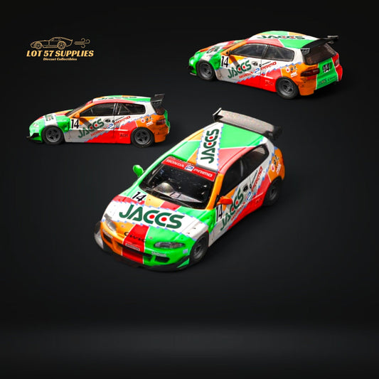 Fuji Honda Civic EG6 Rocket Bunny JACCS #14 Livery 1:64 - Evergreen Kings