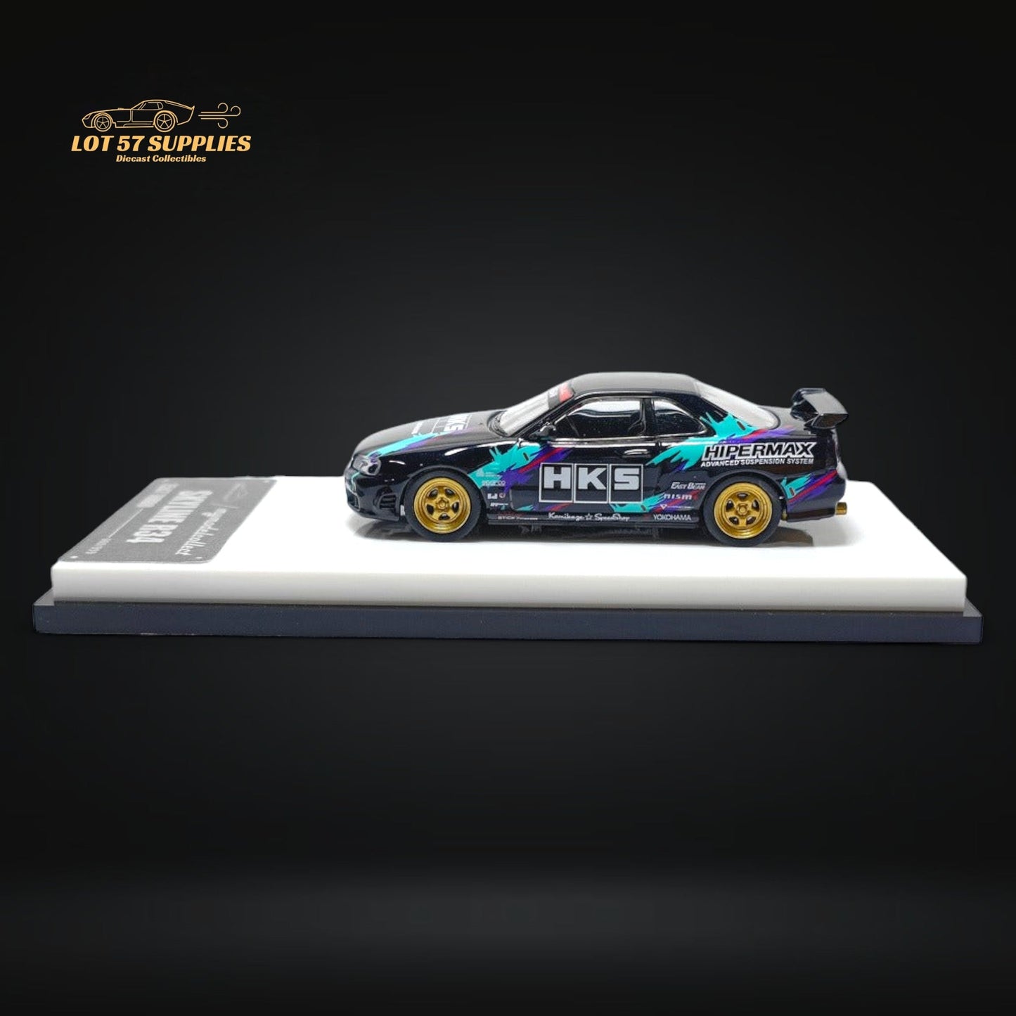 MC Nissan Skyline R34 HKS Livery 1:64 - Evergreen Kings