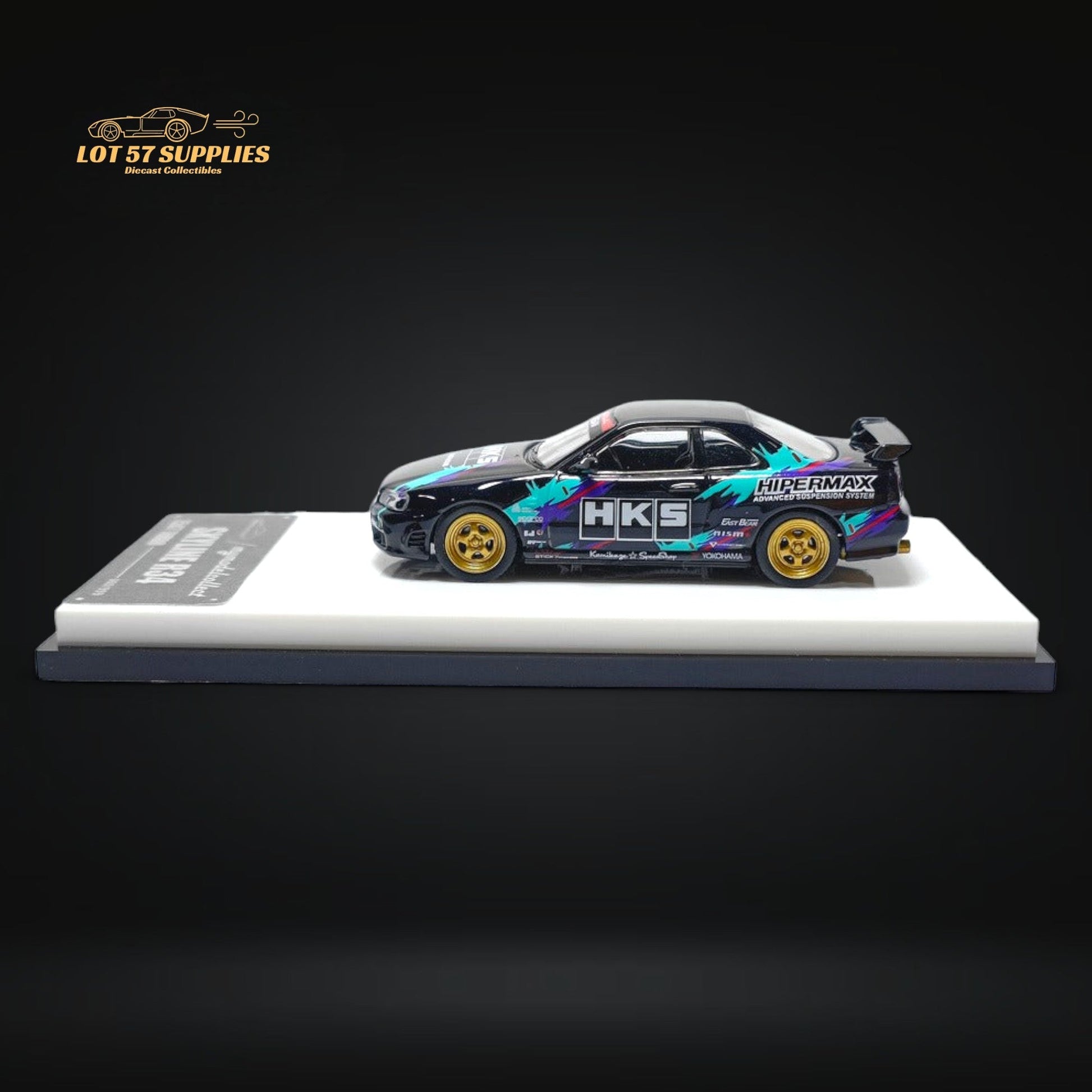 MC Nissan Skyline R34 HKS Livery 1:64 - Evergreen Kings