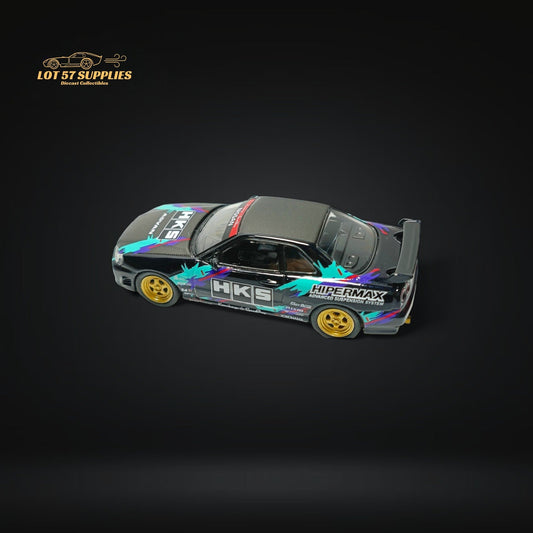 MC Nissan Skyline R34 HKS Livery 1:64 - Evergreen Kings