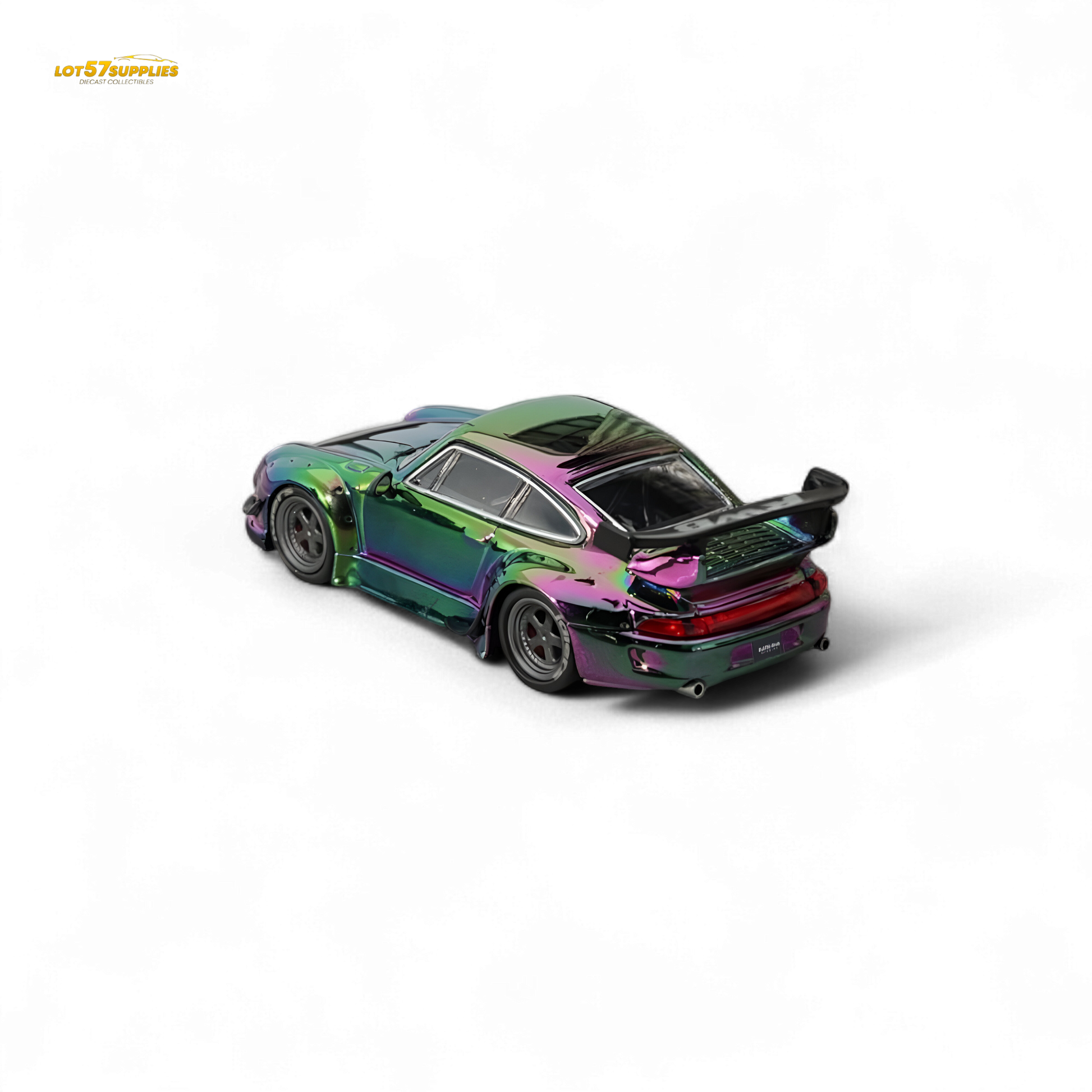 Star Model Porsche RWB 993 Magic Purple-Green 1:64 - Evergreen Kings