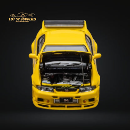 Focal Horizon Skyline R33 GT-R 400R Yellow 1:64 - Evergreen Kings