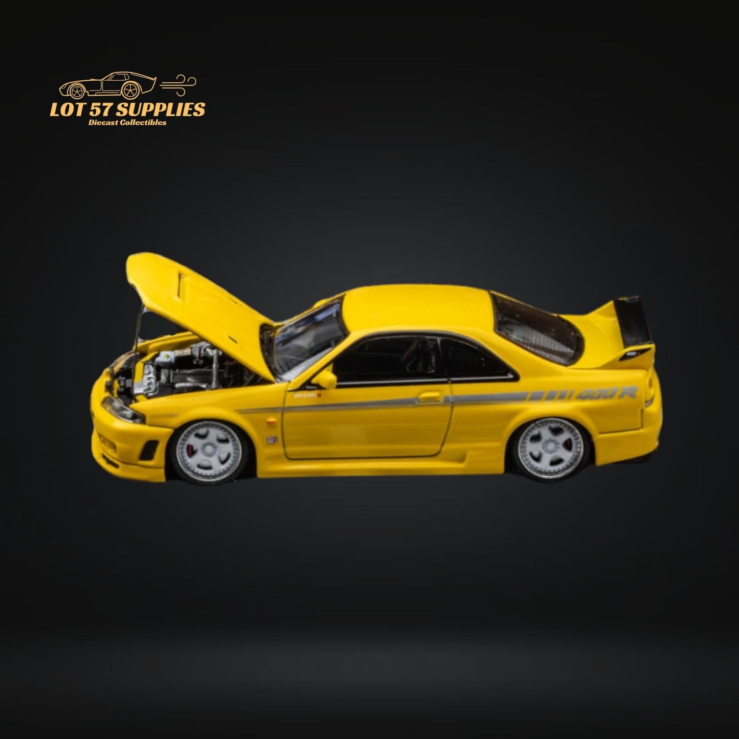 Focal Horizon Skyline R33 GT-R 400R Yellow 1:64 - Evergreen Kings