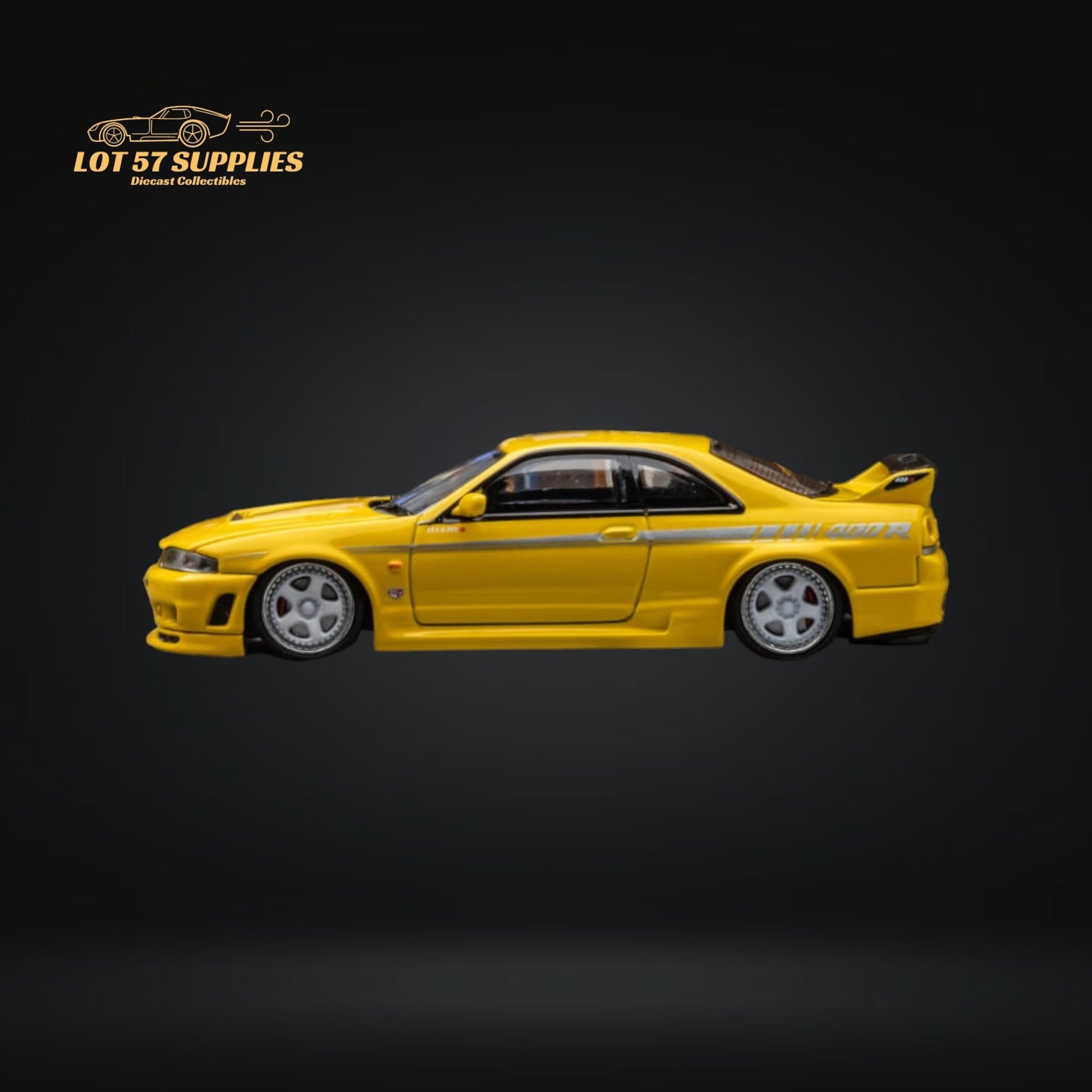 Focal Horizon Skyline R33 GT-R 400R Yellow 1:64 - Evergreen Kings