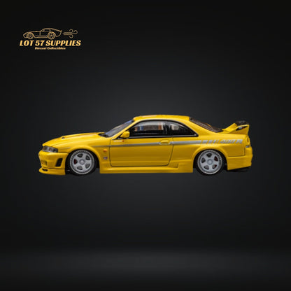 Focal Horizon Skyline R33 GT-R 400R Yellow 1:64 - Evergreen Kings