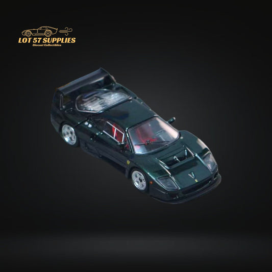 Stance Hunters Ferrari F40 LM British Green 1:64 - Evergreen Kings