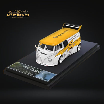 Diecast VW Volkswagen T1 Van model in Aurora Model #23 Livery, detailed 1:64 scale collectible by Lot57Supplies Diecast Shop