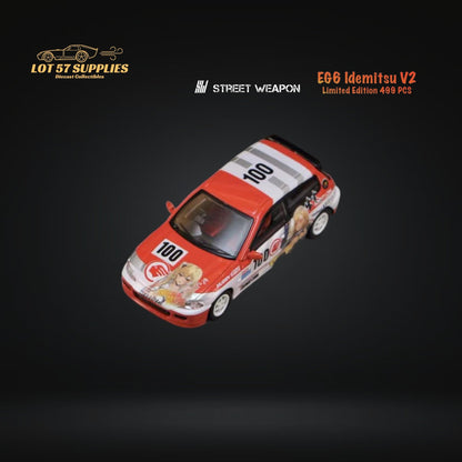 Street Weapon Honda Civic EG6 Idemitsu V2 1:64 - Evergreen Kings