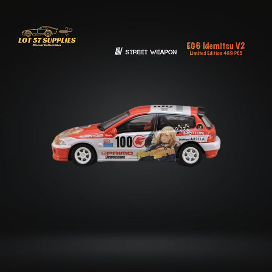 Street Weapon Honda Civic EG6 Idemitsu V2 1:64 - Evergreen Kings