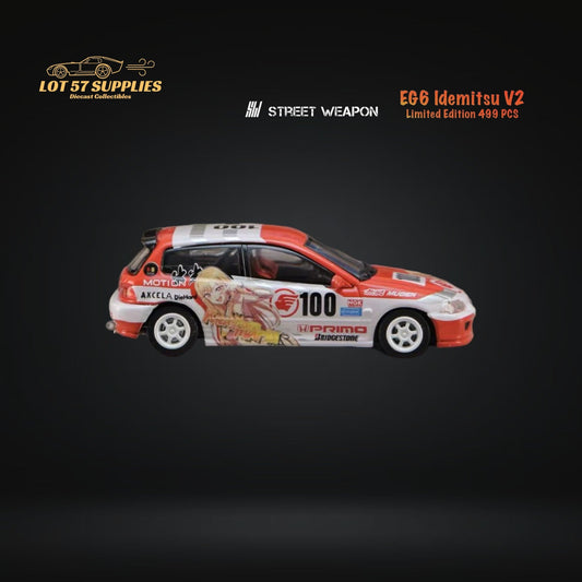 Street Weapon Honda Civic EG6 Idemitsu V2 1:64 - Evergreen Kings
