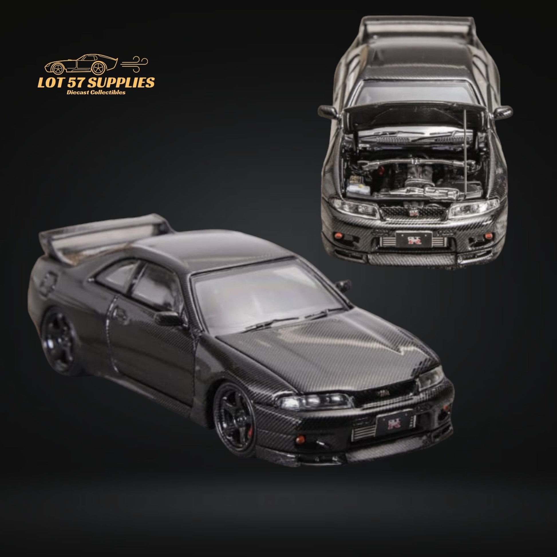 Focal Horizon Nissan Skyline GT-R R33 Black 1:64 - Evergreen Kings