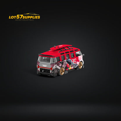 LF Model Volkswagen T1 Kombi WideBody Akiba #96 Livery 1:64 - Evergreen Kings
