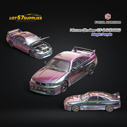 Focal Horizon Skyline GT-R R33 Magic Purple 1:64 - Evergreen Kings