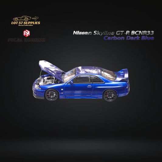 Focal Horizon Skyline GT-R R33 Dark Blue 1:64 - Evergreen Kings