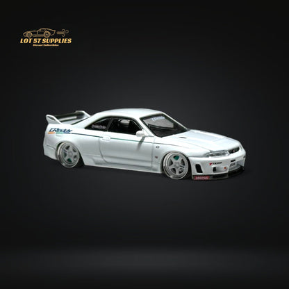 Mini GT Nissan Skyline GT-R R33 Greddy V1 White 1:64 - Evergreen Kings
