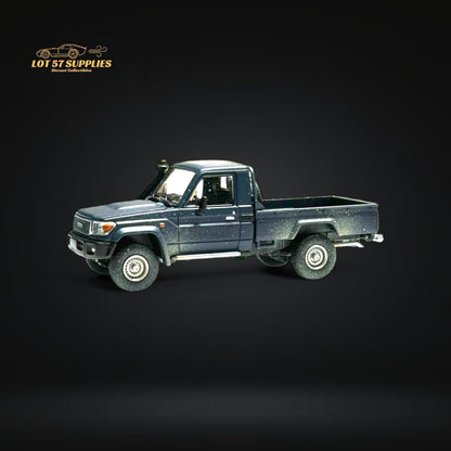 HobbyFans Toyota Land Cruiser 70 Series Blue Dirt Version 1:64 - Evergreen Kings