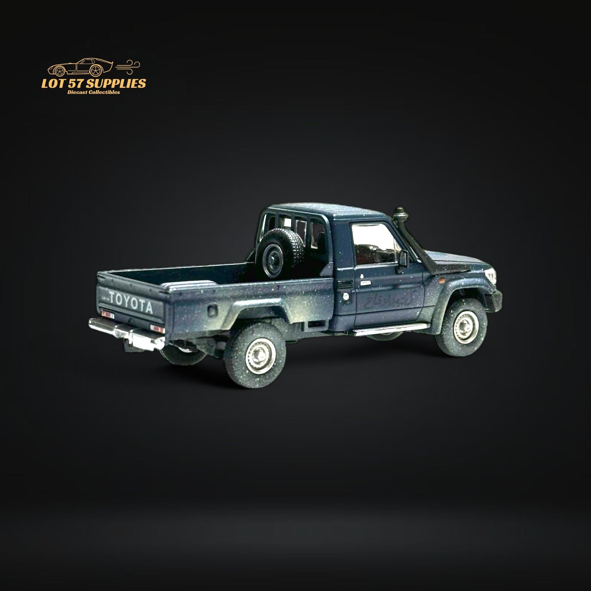 HobbyFans Toyota Land Cruiser 70 Series Blue Dirt Version 1:64 - Evergreen Kings