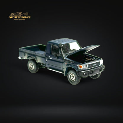 HobbyFans Toyota Land Cruiser 70 Series Blue Dirt Version 1:64 - Evergreen Kings